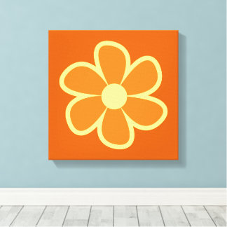 Lienzo Fun Funky 60s 70s Retro Flower