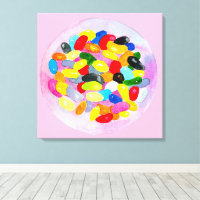 Fun jelly caramelos frijoles acuarela