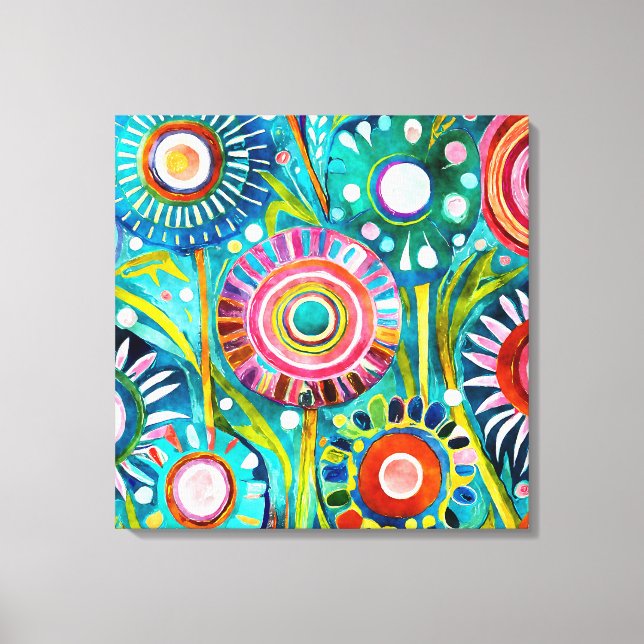 Lienzo Funky Dandelions Canvas (Anverso)
