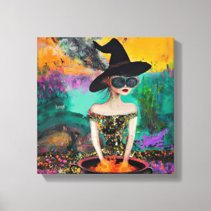 Lienzo Funky Guay Boho Witch Wall Art