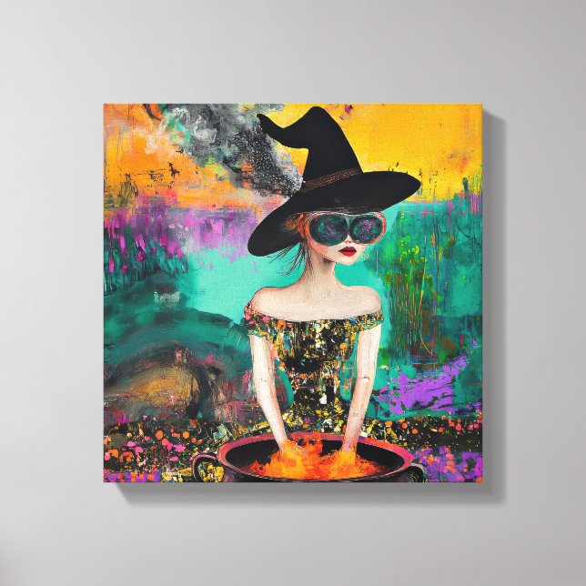 Lienzo Funky Guay Boho Witch Wall Art (Anverso)