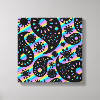 Lienzo Funky Paisley Design.