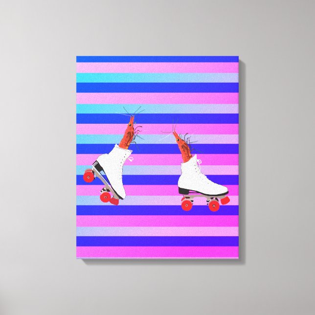 Lienzo Funky Shrimp Wall Art (Anverso)