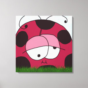 Lienzo Funny and Chubby Ladybug