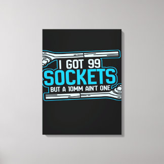 Lienzo Funny Car Mechanic Design | Mechanic Canvas