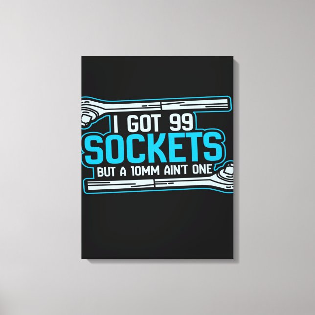 Lienzo Funny Car Mechanic Design | Mechanic Canvas (Anverso)