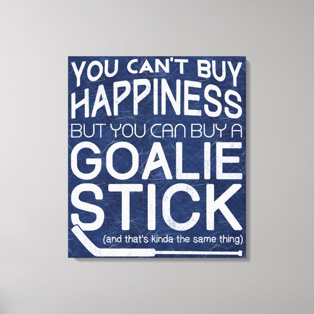 Lienzo Funny Ice Hockey Goalie Artwork (Anverso)
