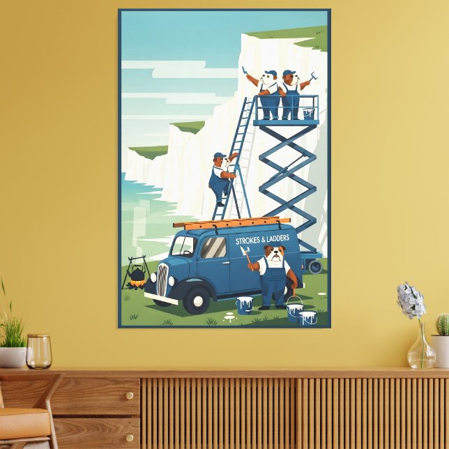 Lienzo Funny White Cliffs of Dover (Insitu (Sala de estar))