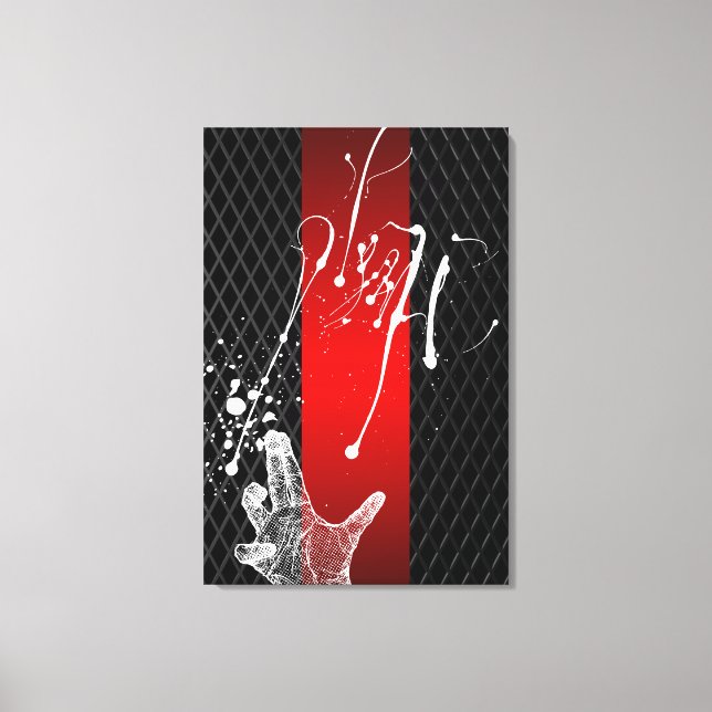 LIENZO FURIOSO ROJO. (Anverso)