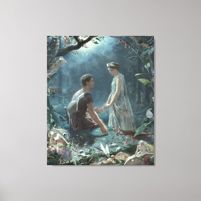 Lienzo Furries: El sueño de una noche de verano de Shakes (Anverso)