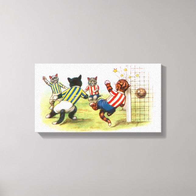 Lienzo Fútbol para gatos (Anverso)