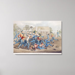 Lienzo Fútbol T34890, grabado por George Hunt, 1827 (aq.