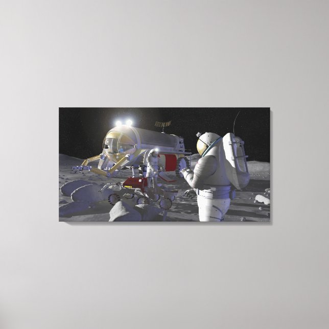 Lienzo Futuras misiones de exploración espacial (Anverso)