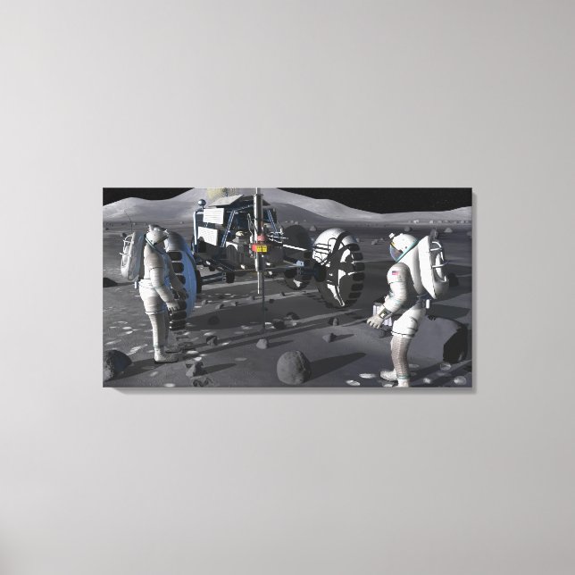 Lienzo Futuras misiones de exploración espacial (Anverso)