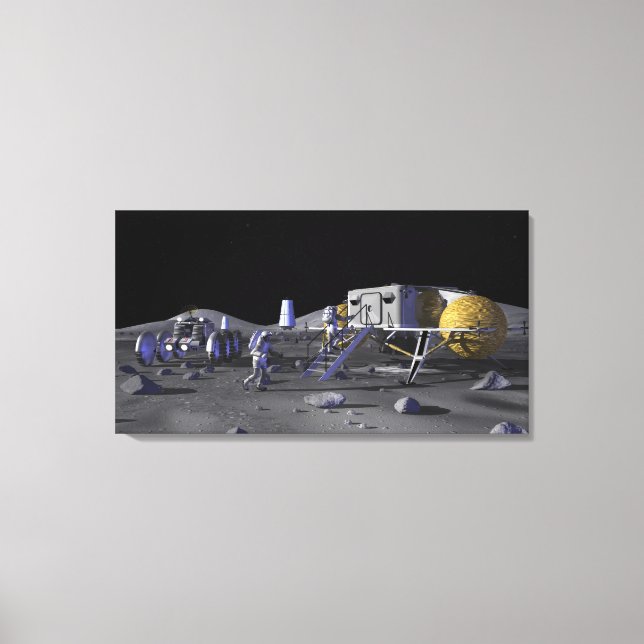 Lienzo Futuras misiones de exploración espacial 3 (Anverso)