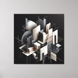 Lienzo Futuristic Architectural Construct