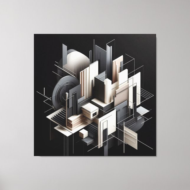 Lienzo Futuristic Architectural Construct (Anverso)