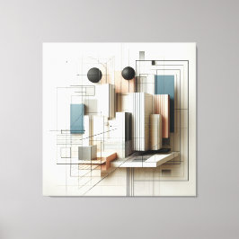 Lienzo Futuristic Spatial Construct