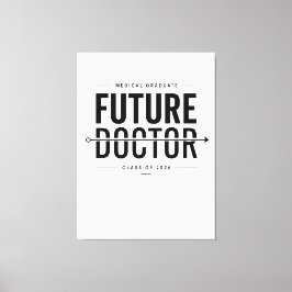 Lienzo Futuro Graduado en Medicina 2026 Diseño Médico