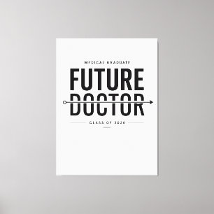 Lienzo Futuro Graduado en Medicina 2026 Diseño Médico