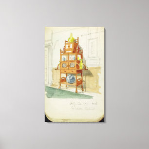 Lienzo Gabinete de la exposición, c.1860s-70s (w/c y