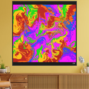 Lienzo Gachas Cerebrales en Abstracto