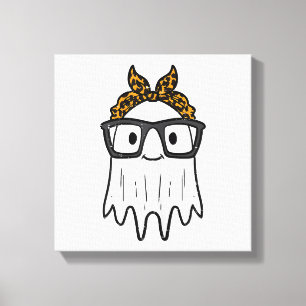 Lienzo Gafas de fantasma de Halloween