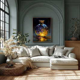 Lienzo Gafas de luz - Resplandeciente esencia violeta en