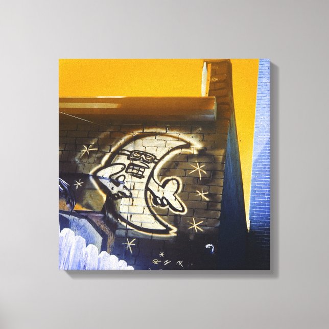 Lienzo gafas de sol en la luna de noche (Anverso)