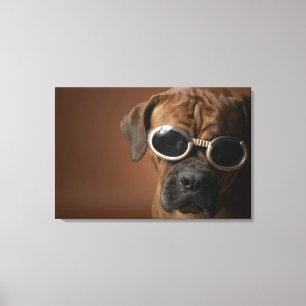 Lienzo Gafas de sol que llevan 3 del perro