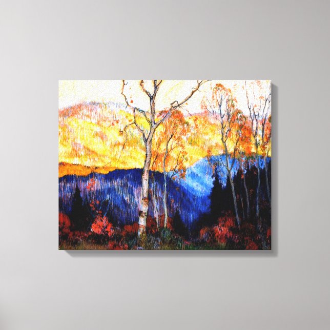 Lienzo Gagnon - Otoño de Oro, Laurentians (Anverso)