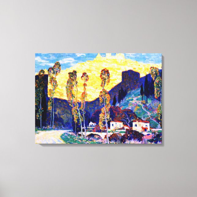 Lienzo Gagnon - Tarde, Siena - pintura famosa (Anverso)