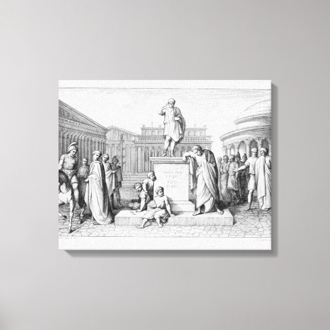 Lienzo Gaius Gracchus llorando antes que su padre (Anverso)