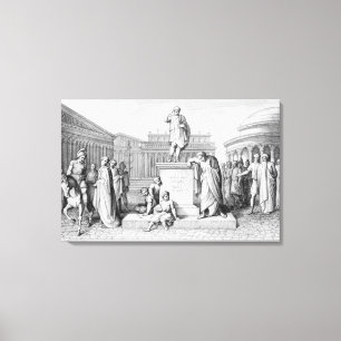 Lienzo Gaius Gracchus que llora antes de su padre