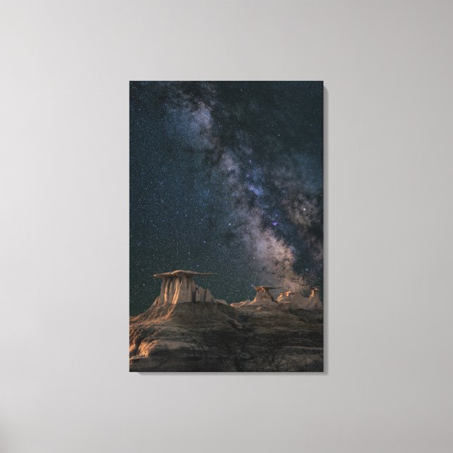 Lienzo Galaxia colorida (Anverso)