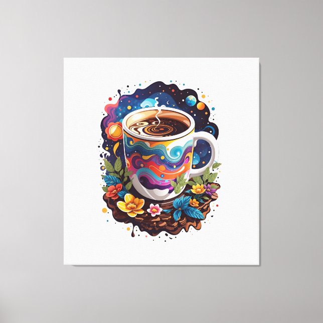 Lienzo Galaxia en la Copa del Café (Anverso)