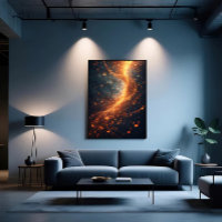 Galaxia Espiral de Notas Musicales Doradas
