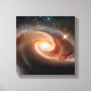Lienzo Galaxias Rosa Arp 273 Foto del Hubble del Espacio 