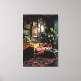 Lienzo Galería de pared ecléctica y temperamental en la s