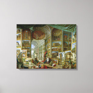 Lienzo Galería de vistas de Roma antigua, 1758