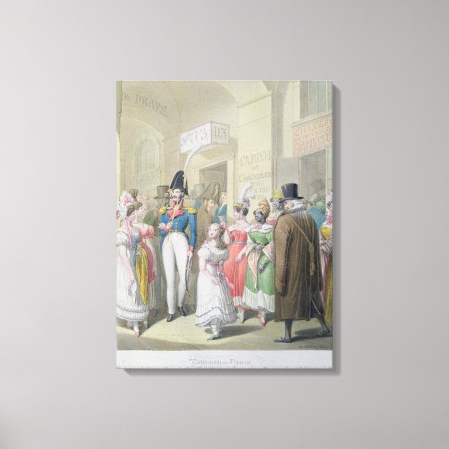 Lienzo Galerías del Palacio Real, de 'Tableau de (Anverso)