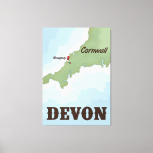 Lienzo Gales, poster de Viajes de las Islas Británicas.