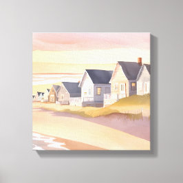 Lienzo Galilea junto al Mar | Aquarela de la playa de Rho
