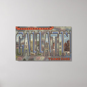 Lienzo Gallatin, Tennessee - Escenas de letras grandes