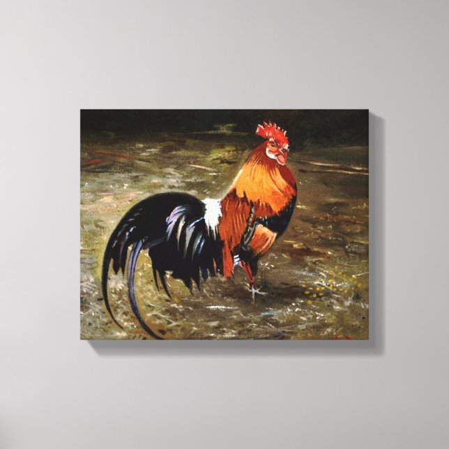 Lienzo Gallo/Galo/Rooster (Anverso)