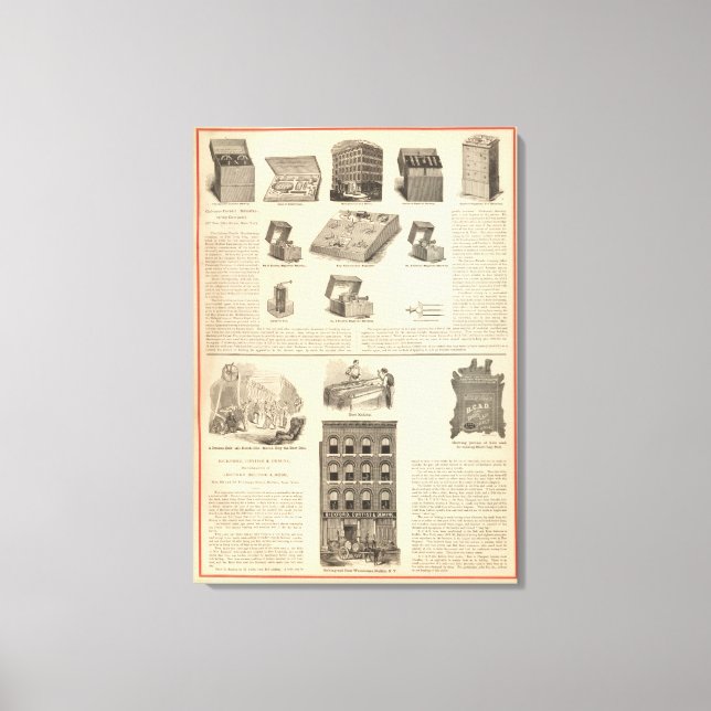 Lienzo Galvano Faradic Manufacturing Company Bickford (Anverso)