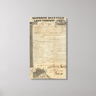 Lienzo Galveston Bay y Texas Land Company