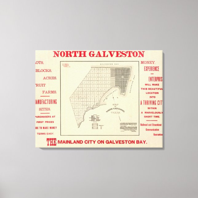 Lienzo Galveston del Norte (Anverso)