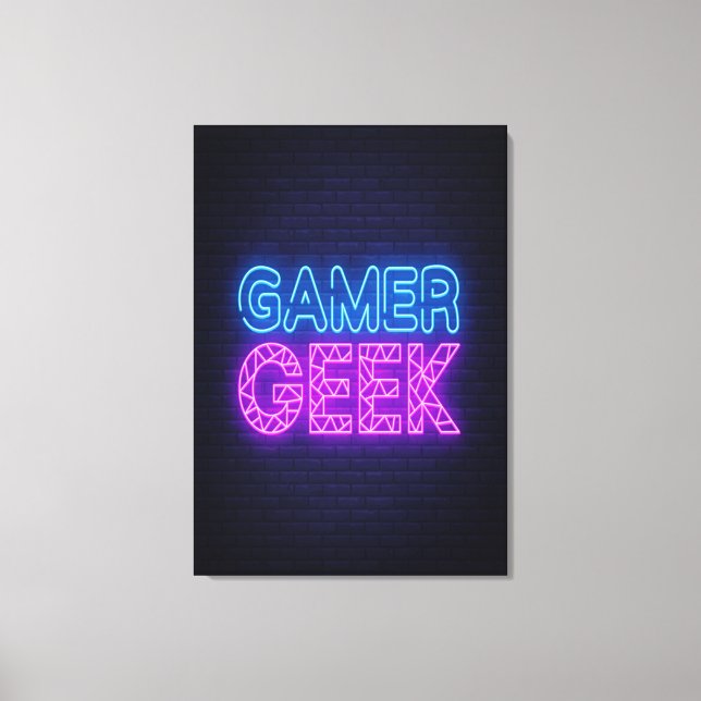 Lienzo Gamer Geek (Anverso)