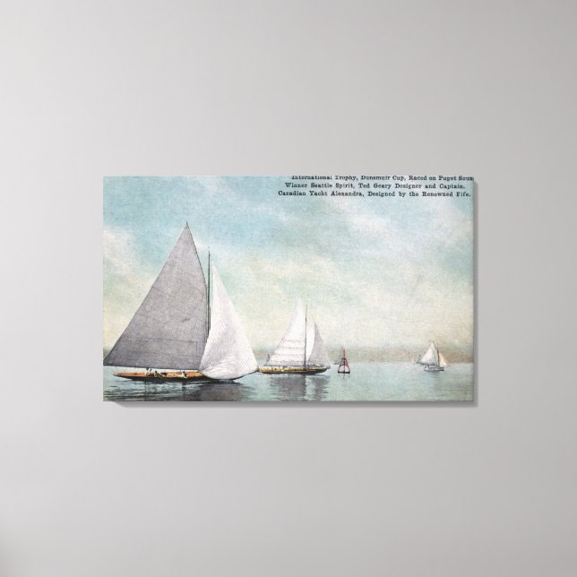 Lienzo Ganador de la Copa Internat'l Trophy Dunsmuir (Anverso)